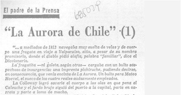 "La Aurora de Chile" (1)