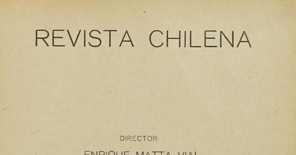 Revista Chilena. Año 3, número 22, junio de 1919