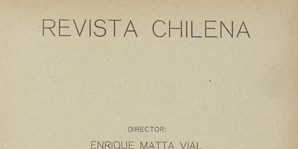 Revista chilena: tomo X, número 35, 1920