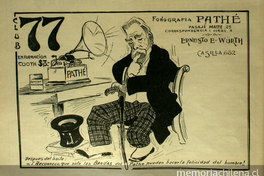 Anuncio publicitario Fonografía Pathé, 1906