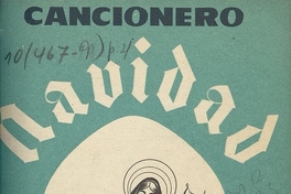  Portada de Cancionero : navidad, 1954
