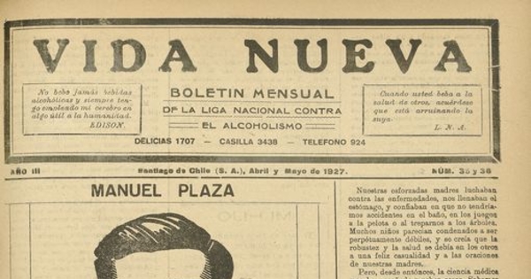 Vida Nueva Año III: nº35-36, abril-mayo de 1927