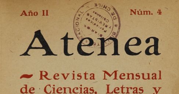 Atenea: año 2, número 4, 30 de junio de 1925