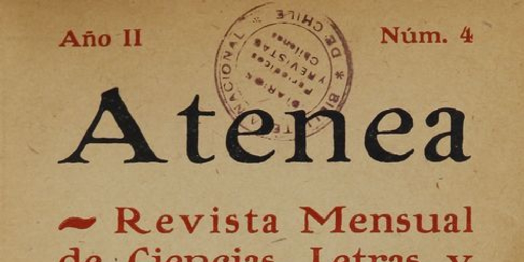 Atenea: año 2, número 4, 30 de junio de 1925
