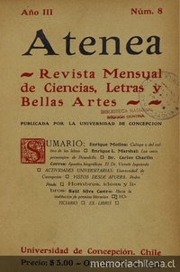 Atenea: año 3, número 8, octubre de 1926
