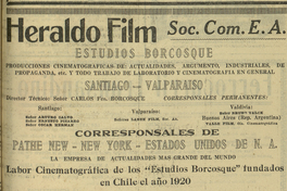 Heraldo Film. Estudios Borcosque