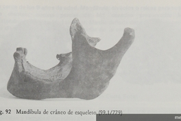 Vistas del cráneo de esqueleto 99.1/780 excavado en Cerro Sota.Viajes y arqueología en Chile austral. Ediciones de la Universidad de Magallanes, Punta Arenas. 1988.