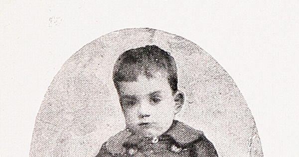 Armando Donoso a los 3 años, 1889