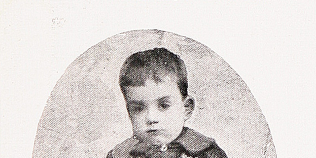 Armando Donoso a los 3 años, 1889
