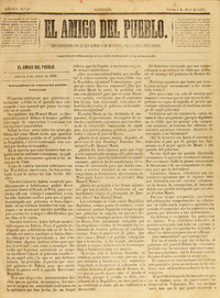 El Amigo del Pueblo. Año I, número 4, (4 abril 1850)