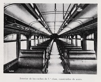 Interior de los coches de primera clase