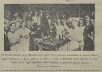 Trabajadores de la Compañía Manufacturera de Papeles y Cartones de Puente Alto en el Baile de la Primavera, noviembre de 1935