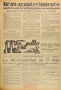 Voz del Pueblo, n° 3, 4 de noviembre de 1939