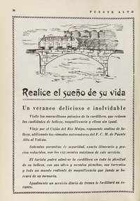 Publicidad del Ferrocarril de Puente Alto a El Volcán