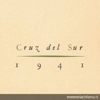Logo de editorial Cruz del Sur, 1941