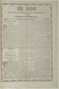 El eco de las señoras. Año 1, número 6, 17 de agosto de 1865