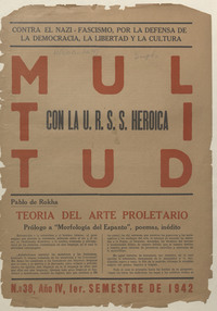 Multitud. Año IV, número 38, primer semestre de 1942