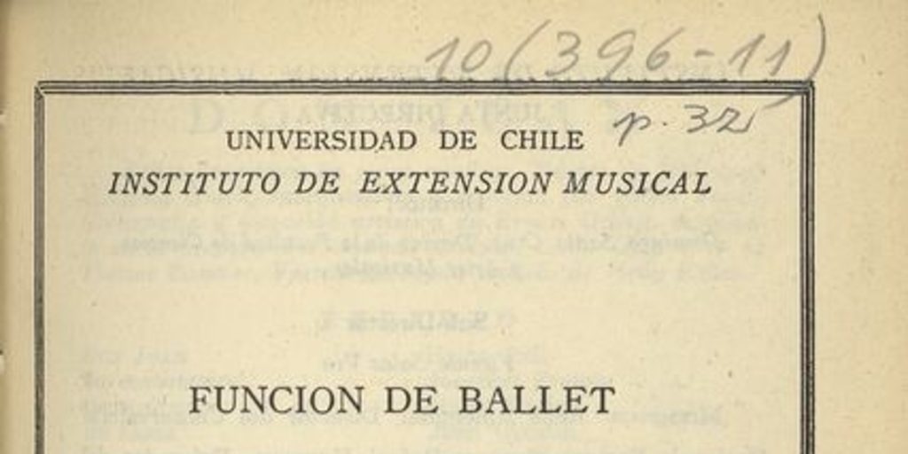 Función de ballet. Don Juan y Petruschka : Teatro Municipal miércoles 17 de Junio de 1953 [programa] / Universidad de Chile, Instituto de Extensión Musical