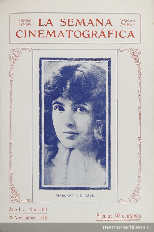 La semana cinematográfica. Año 1, nº 30, 28 de noviembre de 1918.