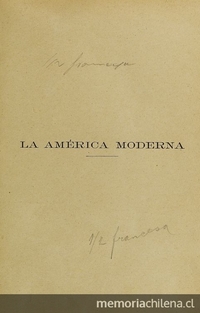 Portada de La América Moderna : tomo I, 1894