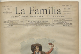 Portada de La Familia: Año III, número 66, 30 de mayo de 1892