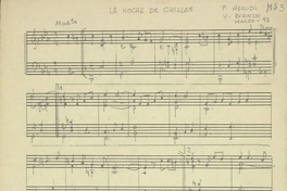  Manuscrito "La Noche de Chillán" (Neruda-Bianchi)