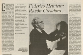 Federico Heinlein: Razón Creadora