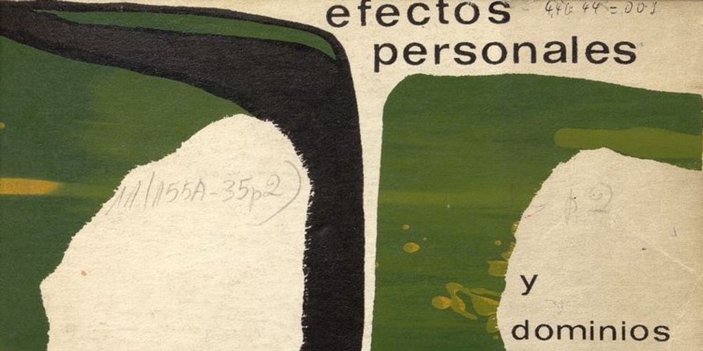 Portada de Efectos personales y dominios públicos, 1979 - Memoria Chilena,  Biblioteca Nacional de Chile