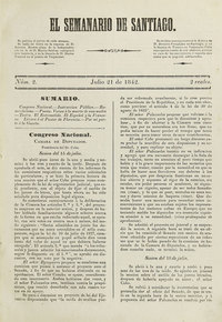 El Semanario de Santiago: número 2, 21 de julio de 1842