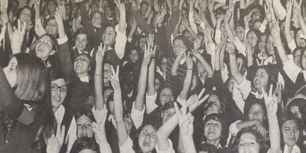  Pie de Foto: Marcha de las cacerolas vacías, contra el gobierno de Salvador Allende, 1971