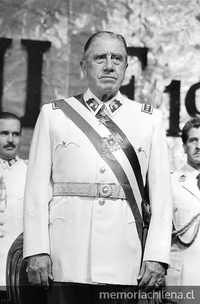 Pie de foto: Augusto Pinochet Ugarte 1986