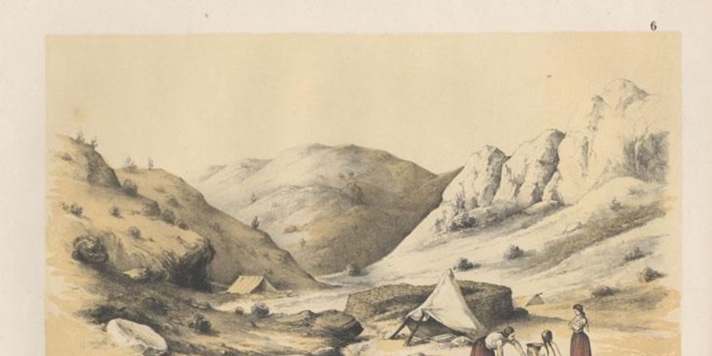 Cachinal de la costa, hacia 1850