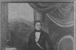 Manuel Montt, Presidente de Chile 1851-1861, primer retrato