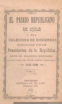 Discurso ante el Congreso Nacional de 1860