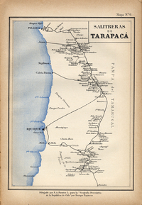 Salitreras de Tarapacá, hacia 1885