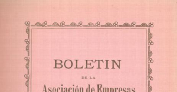 Boletín de la Asociación de Empresas Eléctricas de Chile : n° 8, 1 de noviembre de 1916