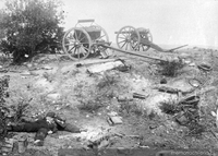 Muertos y pertrechos tras la Batalla de Placilla : 28 de agosto de 1891