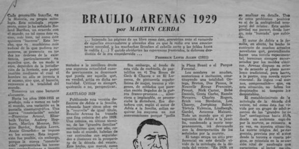 Braulio Arenas 1929
