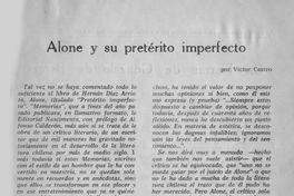 Alone y su pretérito imperfecto