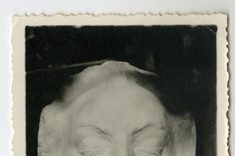 Modelado escultórico del rostro de Gabriela Mistral