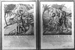 Diploma del Premio Nobel de Literatura 1945 otorgado a Gabriela Mistral
