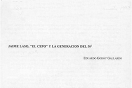 Jaime Laso, El cepo y la generación del 50