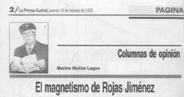 El magnetismo de Rojas Jiménez