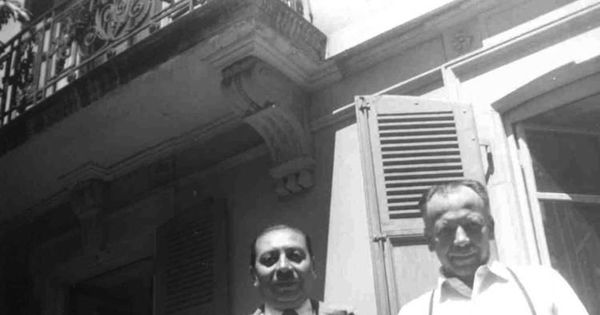 Rosamel del Valle y Humberto Díaz Casanueva, 1950
