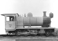 Locomotora a vapor, ferrocarril de Talca a Constitución, 1907