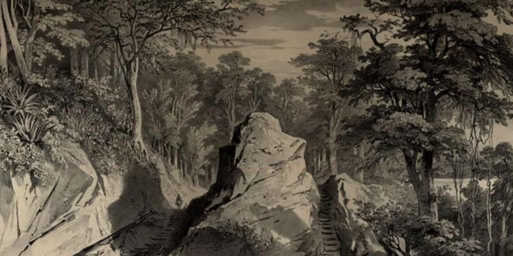 Site dans les angusturas sur la route de Hualki, 1838