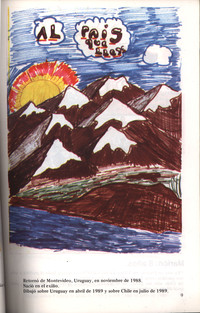 Dibujo de Paulo sobre Chile, 10 años, julio de 1989