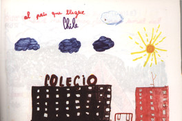 Dibujo de Marión sobre Chile, 8 años, julio de 1989