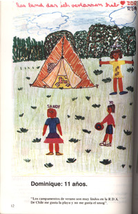 Dibujo de Dominique sobre Alemania, 11 años, mayo de 1989