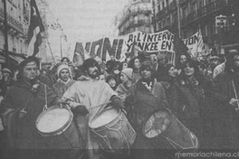 Manifestación de exiliados chilenos